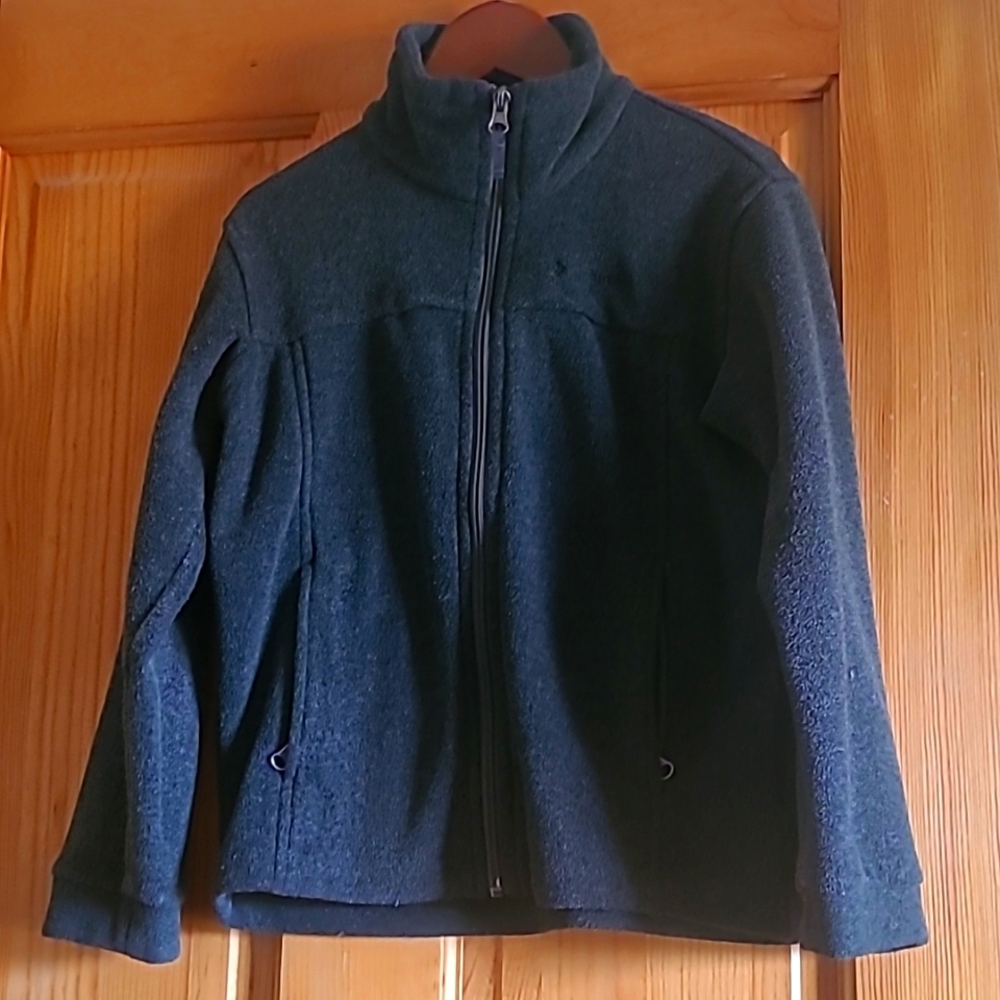 Youth Columbia fleece coat. Size XS(6/7). Dark Grey.